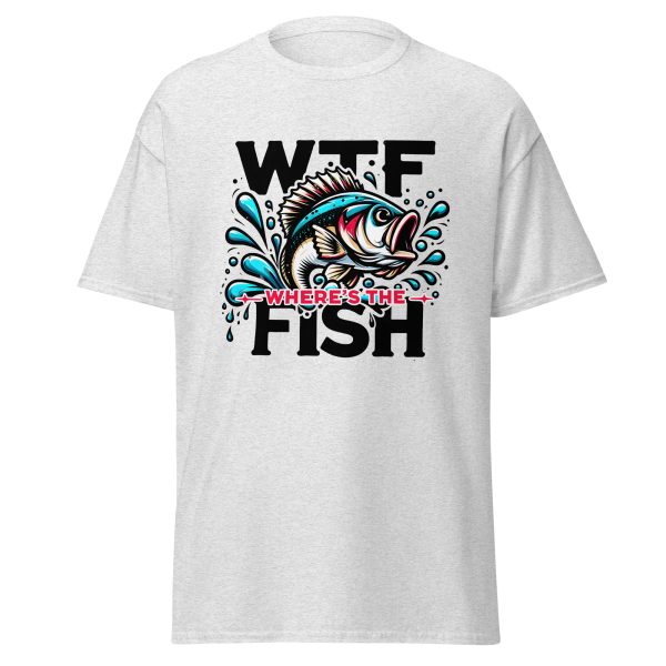 WTF Where's The Fish Shirt – Funny Sarcastic Bass Fishing Tee | Printed in USA - Image 4