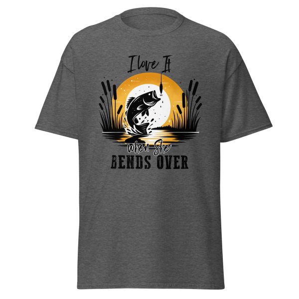 I Love It When She Bends Over Shirt – Funny Fishing Rod Joke Tee | Printed in USA - Image 2