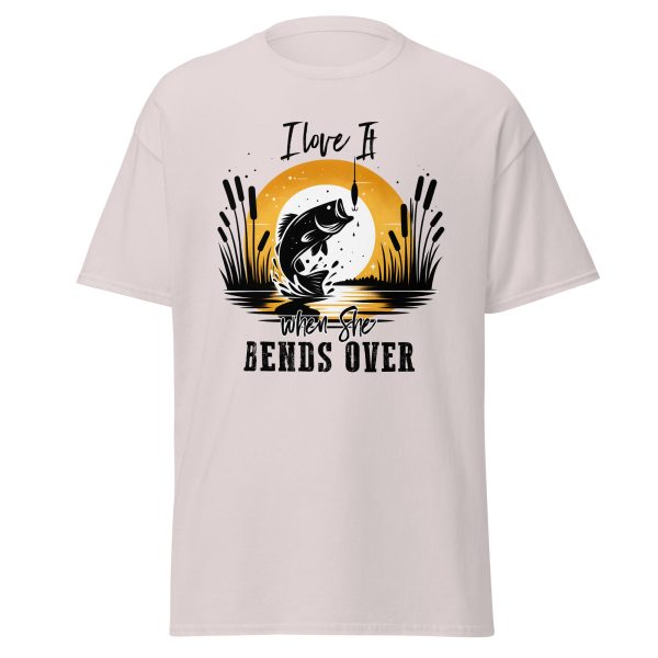 I Love It When She Bends Over Shirt – Funny Fishing Rod Joke Tee | Printed in USA - Image 6