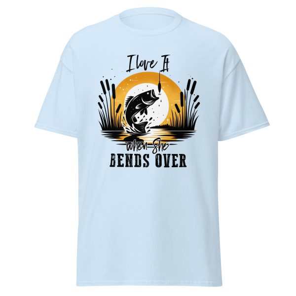 I Love It When She Bends Over Shirt – Funny Fishing Rod Joke Tee | Printed in USA - Image 8