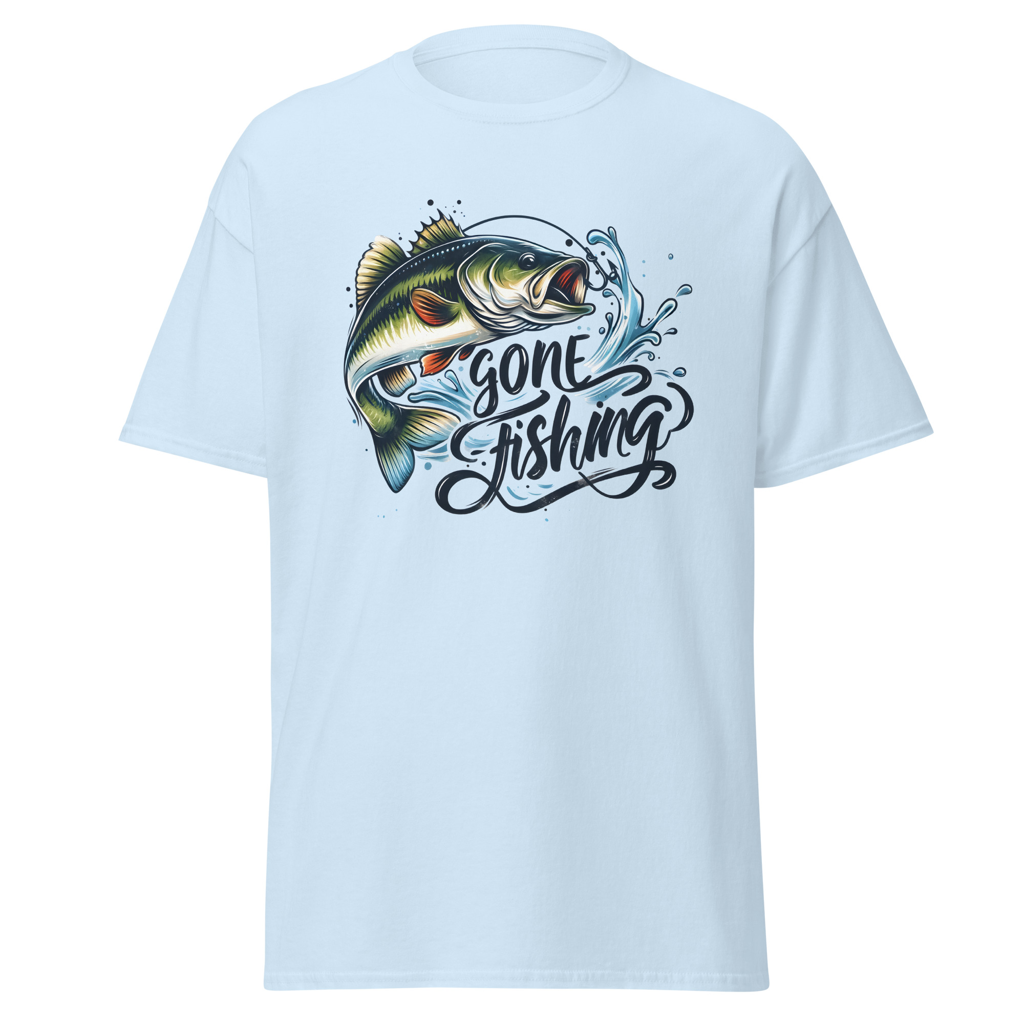 Gone Fishing Shirt – Classic Largemouth Bass Graphic Tee for Men & Women | Printed in USA - Image 9