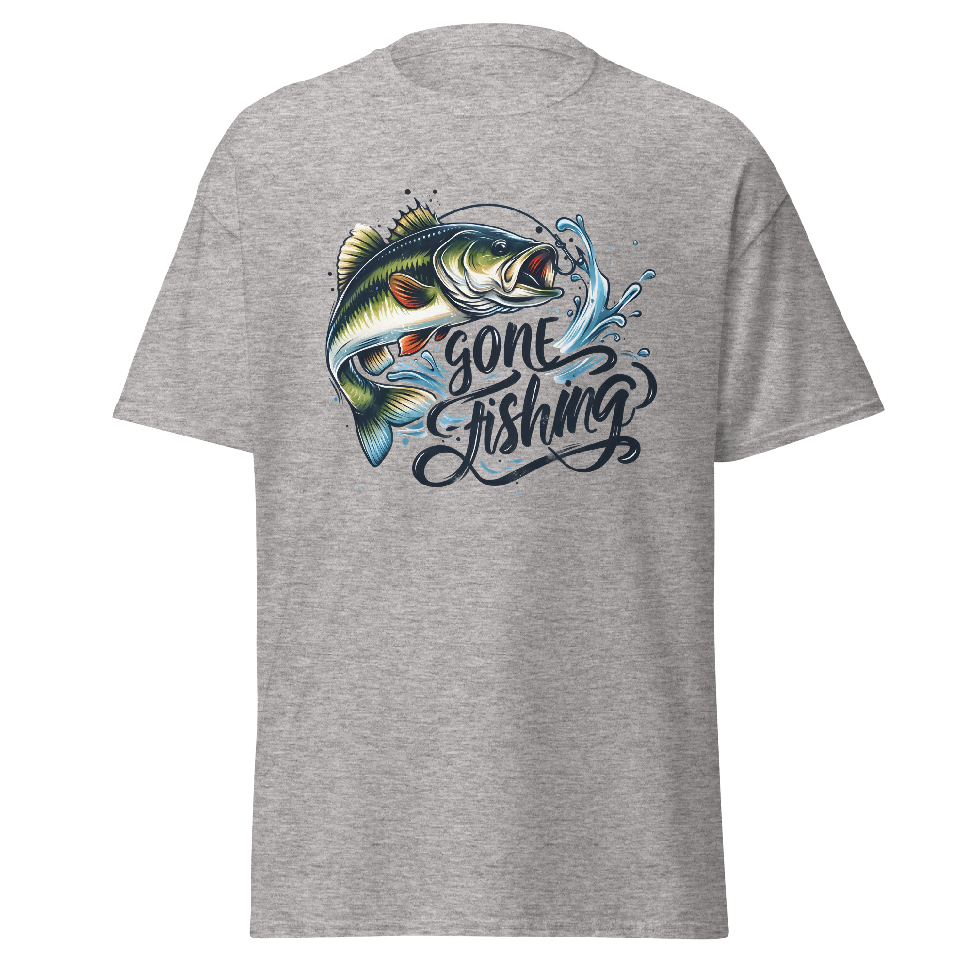 Gone Fishing Shirt – Classic Largemouth Bass Graphic Tee for Men & Women | Printed in USA - Image 7