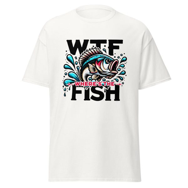 WTF Where's The Fish Shirt – Funny Sarcastic Bass Fishing Tee | Printed in USA - Image 6